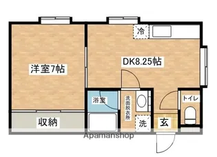 VILLAベルウッド【105号室】の間取り