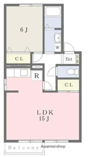 セジュールパレスB棟【103号室】の間取り