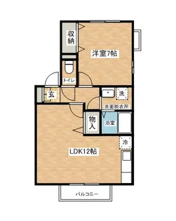 グランモア佐竹 B【2階】の間取り