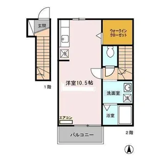 セジュール外旭川【2階】の間取り