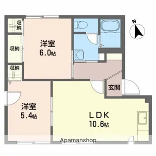 ヴァンセンヌ広面【A102号室】の間取り