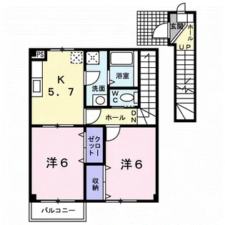 サンパティーク御所野【2階】の間取り