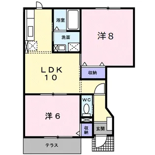 グランディール【1階】の間取り