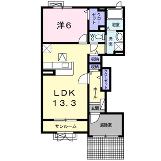 ベル ジェルネ【1階】の間取り