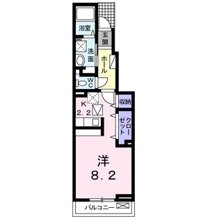 パークヒルズむらさきのG【1階】の間取り