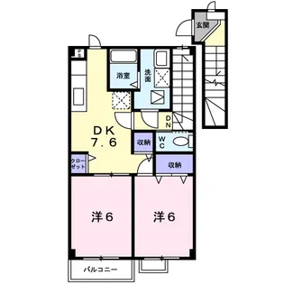 グランベル C【2階】の間取り