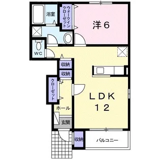 レジーナB【1階】の間取り