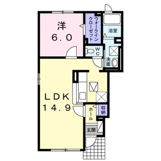 グランディオスⅡ【1階】の間取り