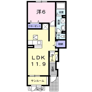 コンセール【1階】の間取り