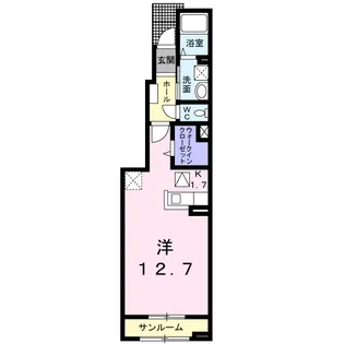 サンプロスパーⅡ【103号室】の間取り