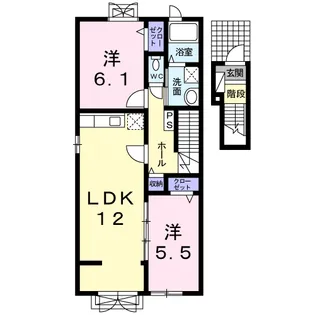 レジデンス プチ フォーレ【2階】の間取り
