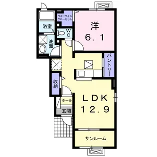ストロベリー クロップ【1階】の間取り