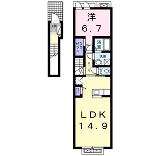 コンフォールⅡ【2階】の間取り