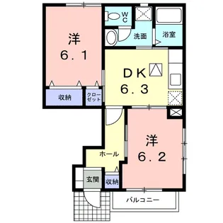 スピアン【1階】の間取り