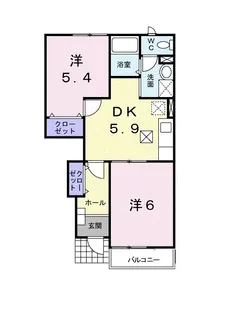 PLEASANT・MⅡ【1階】の間取り
