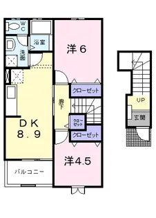 CASAⅢ(カーサ)【2階】の間取り