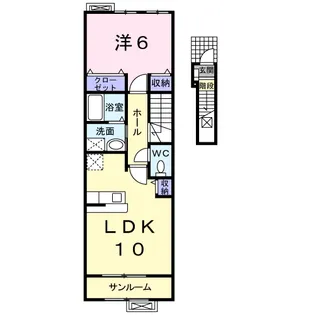 テール フェルティル【2階】の間取り