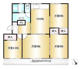 リアンⅡ棟【302号室】の間取り