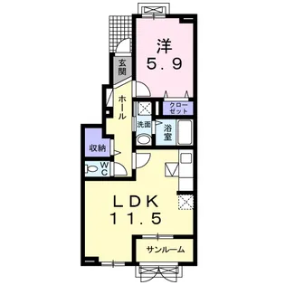 ブエナ ビスタ【1階】の間取り