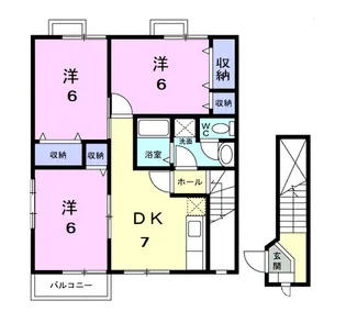 ラヴィング・S【2階】の間取り
