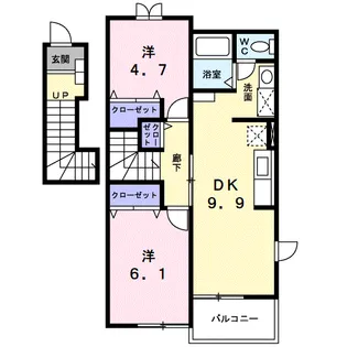 エポック【2階】の間取り