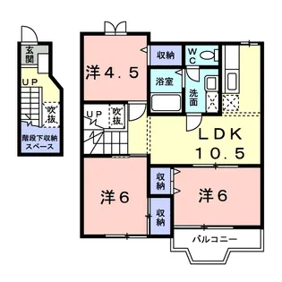 ファミーユヴィラ【2階】の間取り