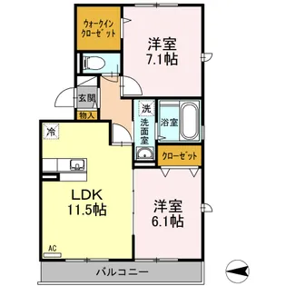 ブレジオぴあ【3階】の間取り