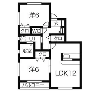 セレッソ留ヶ谷セカンド【1階】の間取り