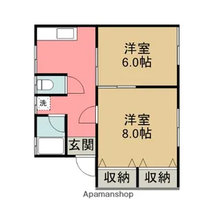 ディアコート【205号室】の間取り