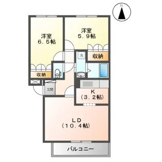 ヒルズ・Q【307号室】の間取り
