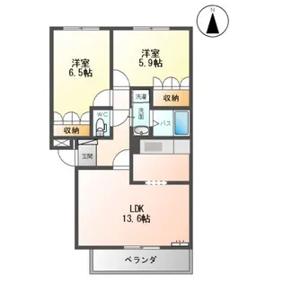 ヒルズ・Q【202号室】の間取り