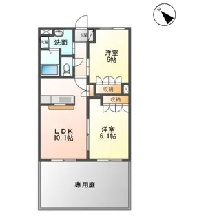 スイートピー【1階】の間取り