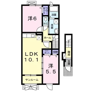 グランディ ハウス【2階】の間取り