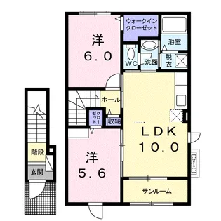 モリーニ・F【2階】の間取り