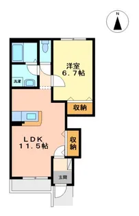 フローラ【1階】の間取り