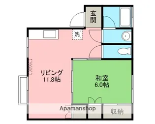 プチメゾン鳥海【2階】の間取り