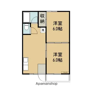 コーポサワート【202号室】の間取り