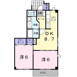 コンフォートHONDA【1階】の間取り