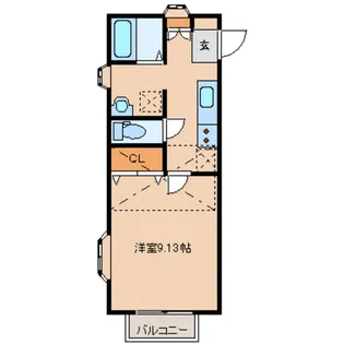 宮城県宮城郡利府町森郷字新柱田【アパート】の間取り