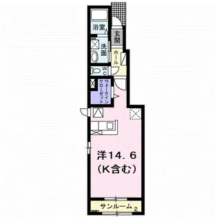 サンライゼ桜Ⅰ【1階】の間取り