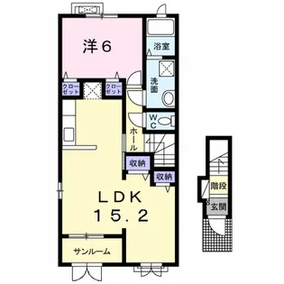 メゾンガーデンⅠ【2階】の間取り
