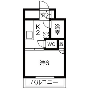 OMレジデンス塩釜駅前【207号室】の間取り