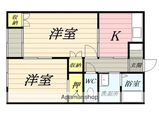 ハイツアイリス【2階】の間取り