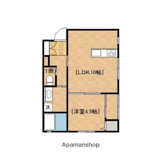 クレストール【203号室】の間取り