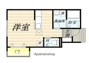 秋田県大仙市富士見町【アパート】の間取り