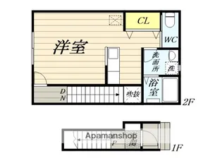 MASTERPIECE 1R【2階】の間取り