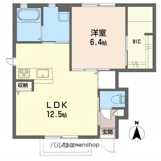 プリムヴェール【101号室】の間取り