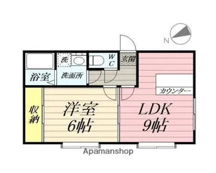 アール十文字Ⅱ【202号室】の間取り