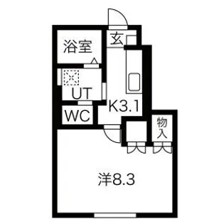 ポミエ【1階】の間取り