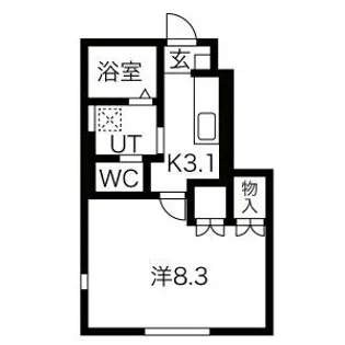 ポミエ【1階】の間取り